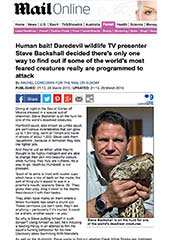 Steve Backshall - Daily Mail Steve Backshall - Daily Mail